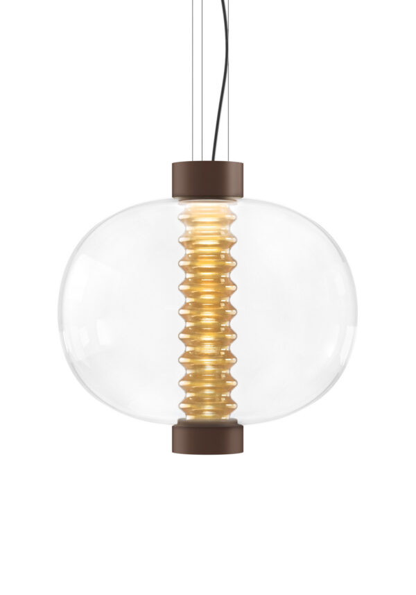 Suspension Bolha en verre et aluminium par Hopf & Wortmann – Büro Für Form x KDLN