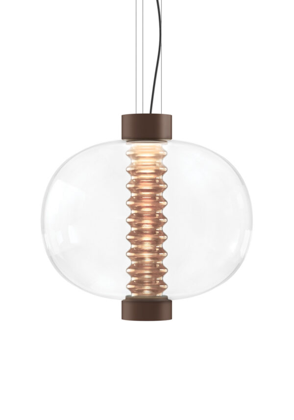 Suspension Bolha en verre et aluminium par Hopf & Wortmann – Büro Für Form x KDLN