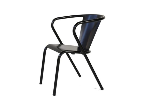 Chaise de bistrot portugais en métal Gonçalo au style vintage