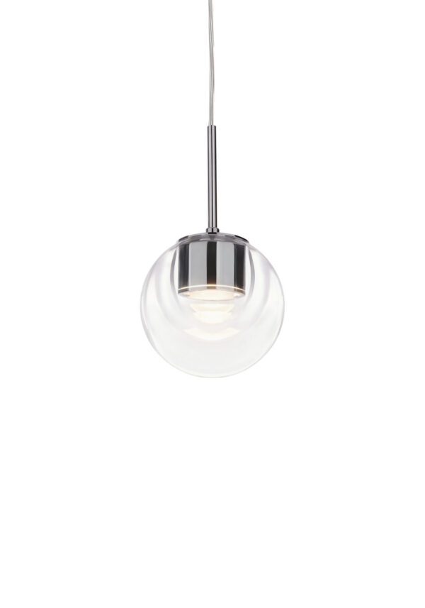 Suspension Dew en verre et aluminium par Emmanuel Babled x KDLN