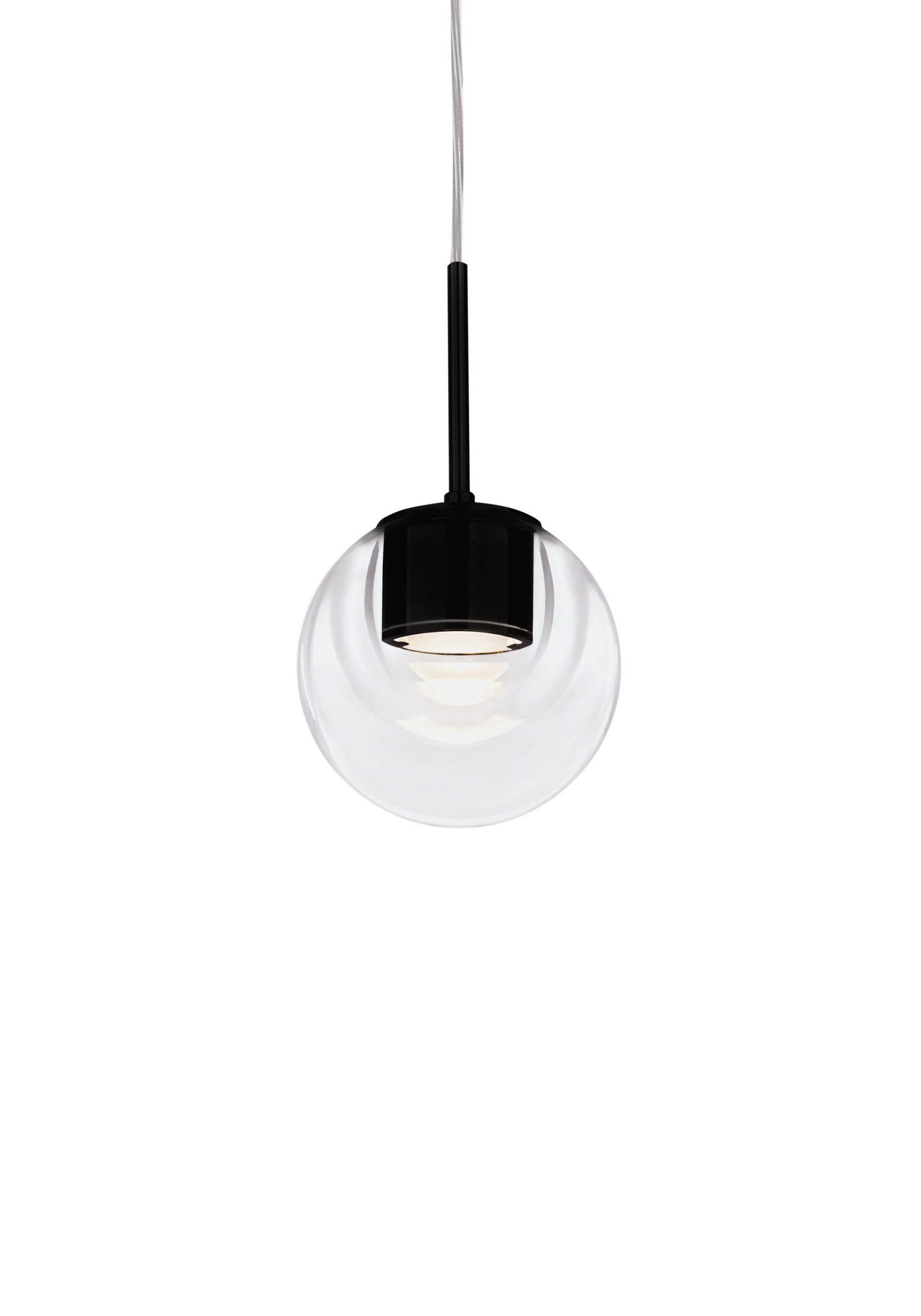 Suspension Dew en verre et aluminium par Emmanuel Babled x KDLN