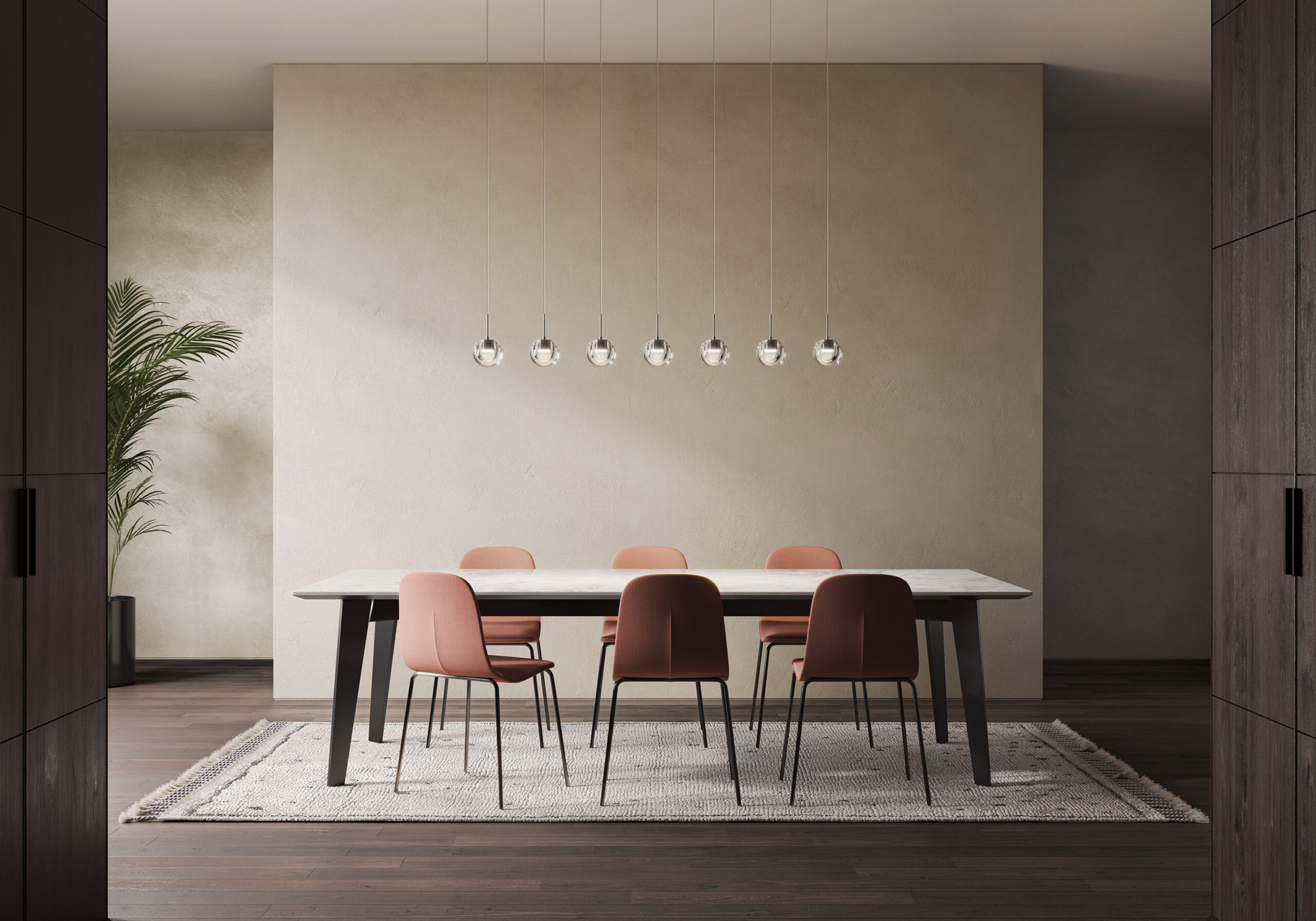 Suspension Dew en verre et aluminium par Emmanuel Babled x KDLN Suspension Dew en verre et aluminium par Emmanuel Babled x KDLN