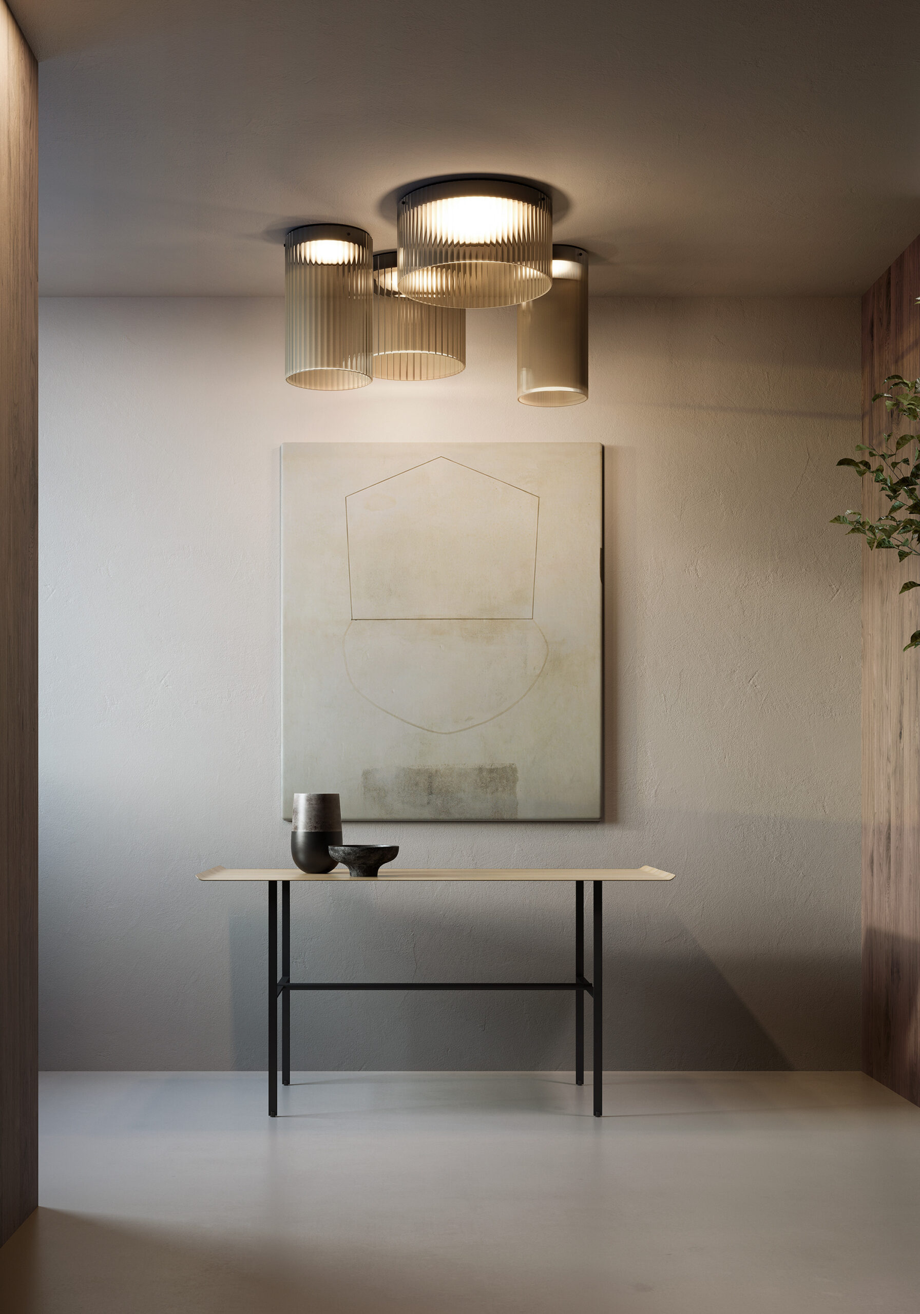 Plafonnier Giass en verre et métal par Sebastian Herkner x KDLN Plafonnier Giass en verre et métal par Sebastian Herkner x KDLN