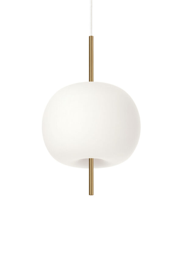 Suspension Kushi en verre et métal par Alberto Saggia & Valerio Sommella x KDLN