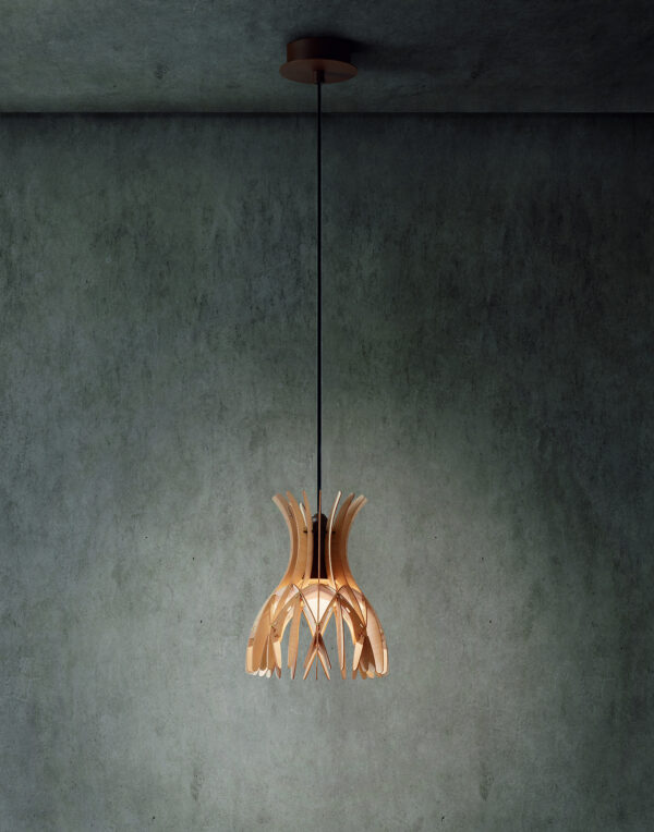 Suspension Domita S20 en bois de hêtre par Benedetta Tagliabue & Joana Bover x Bover