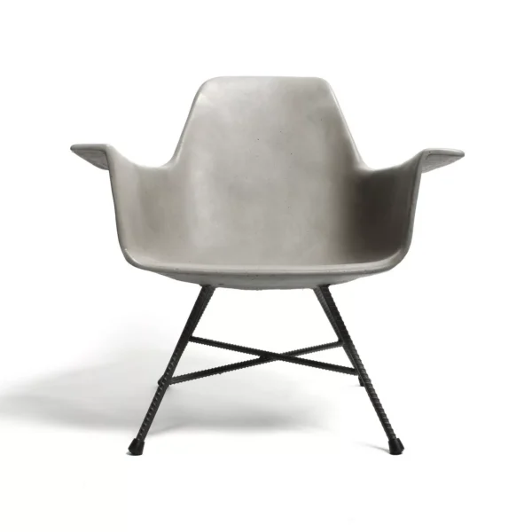 Fauteuil Hauteville design en béton 65cm par Lyon Beton
