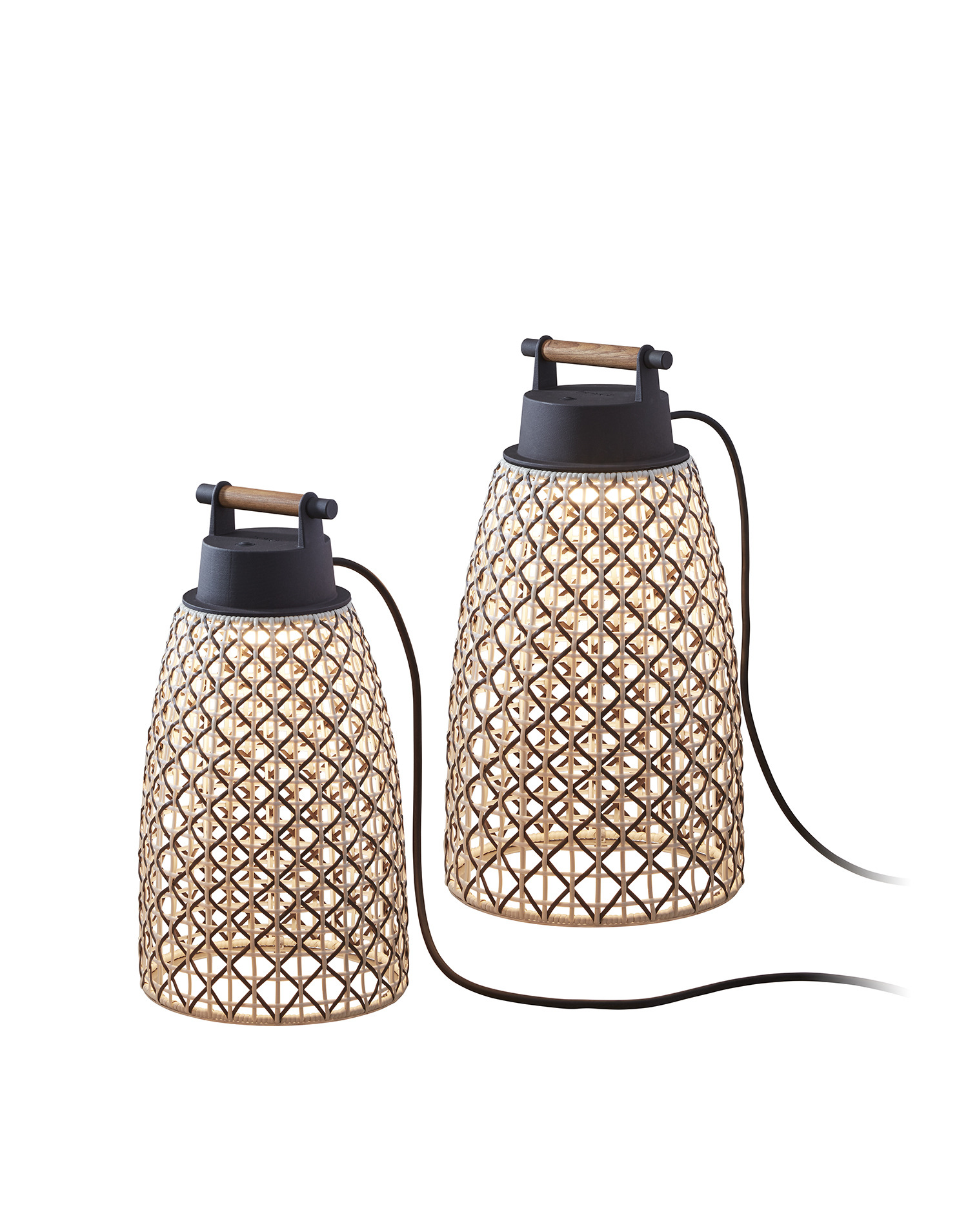 Lampe à poser d'extérieur Nans Portable en fibre synthétique par Joana Bover x Bover Lampe à poser d'extérieur Nans Portable en fibre synthétique par Joana Bover x Bover