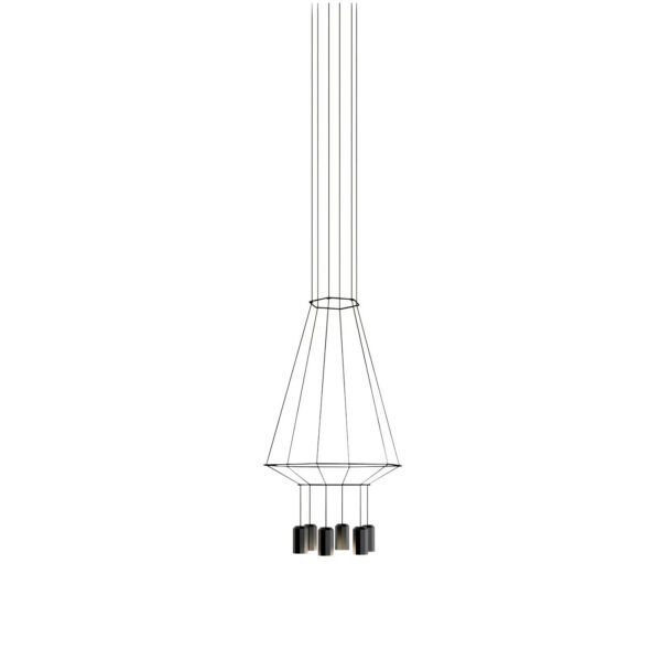 Suspension Wireflow triangle au design géométrique par Arik Levy x Vibia