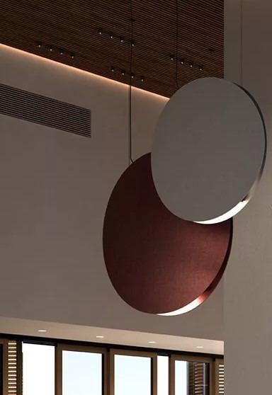 Suspension Noren B en MDF par Estudi Manel Molina x Bover