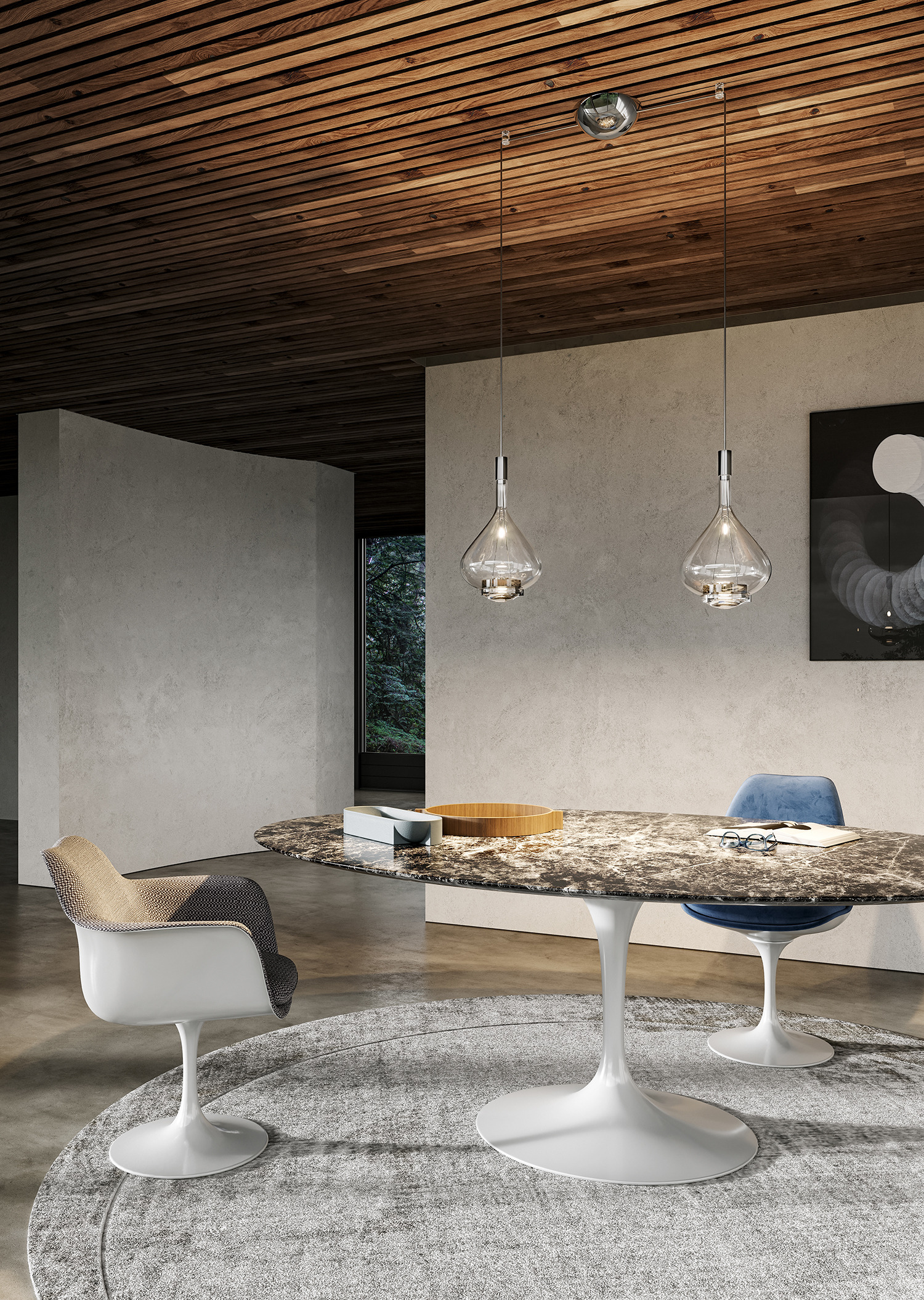Suspension Sky-Fall en verre soufflé par Studio Italia Design x Lodes Suspension Sky-Fall en verre soufflé par Studio Italia Design x Lodes