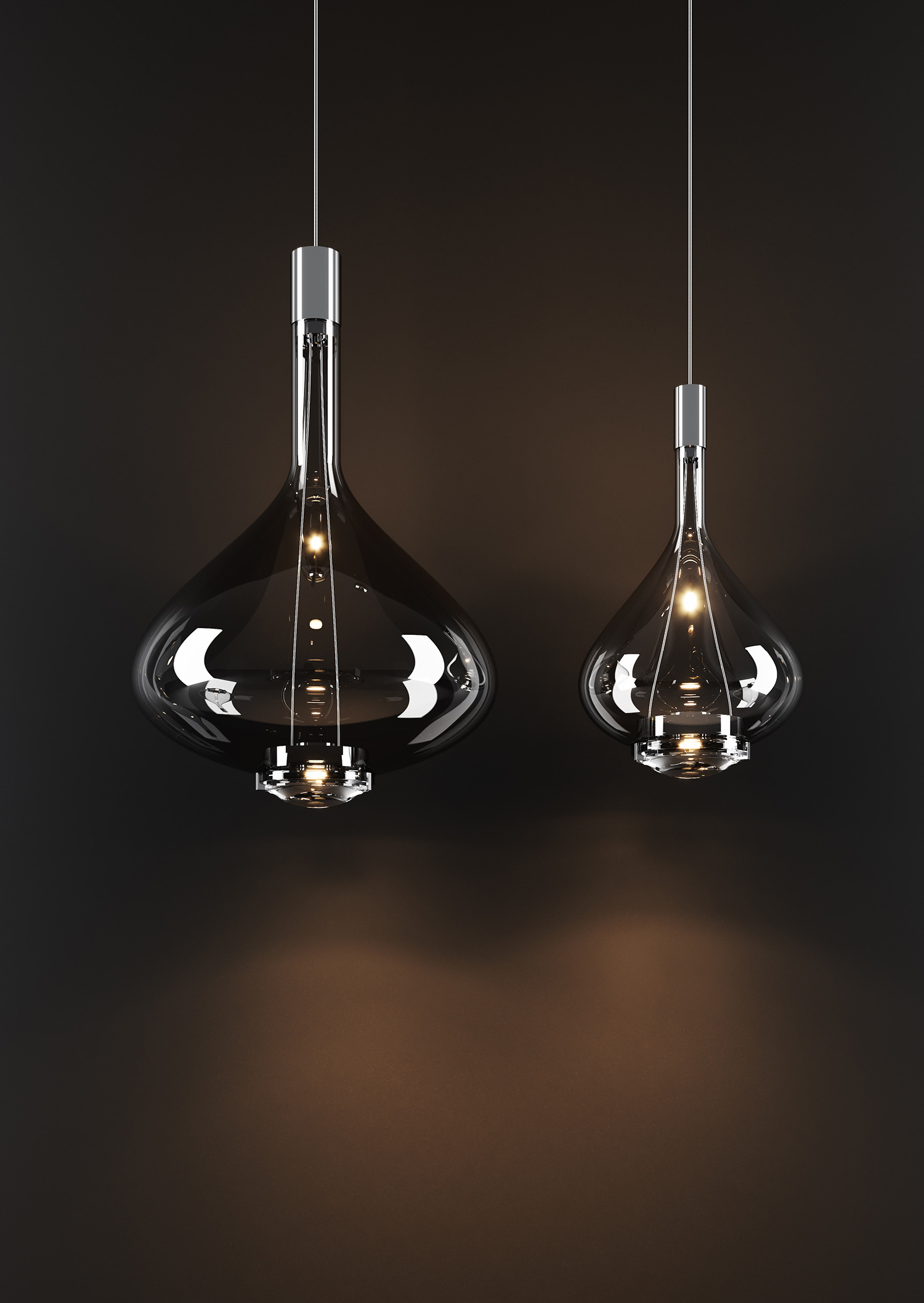 Suspension Sky-Fall en verre soufflé par Studio Italia Design x Lodes Suspension Sky-Fall en verre soufflé par Studio Italia Design x Lodes