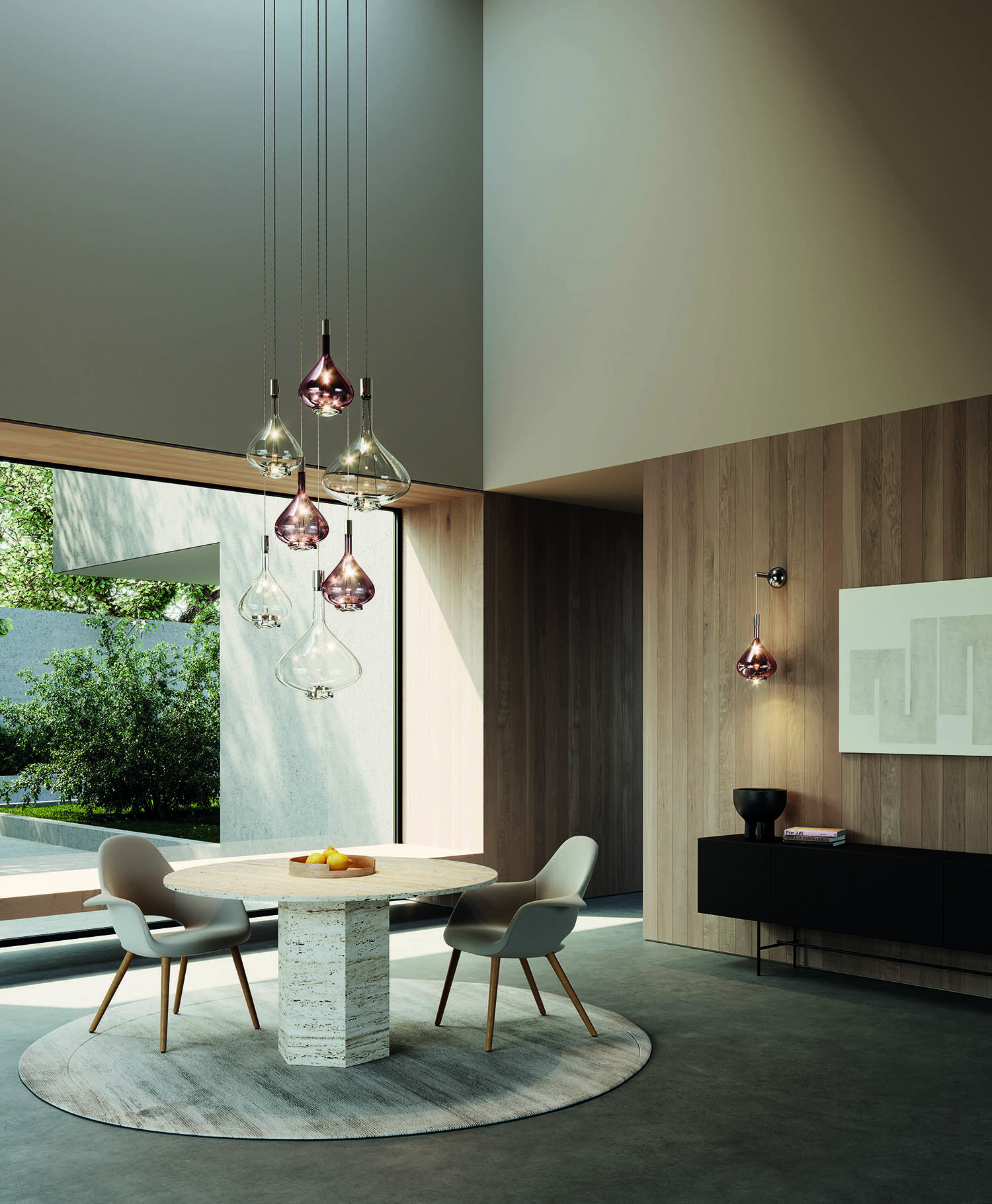 Suspension Sky-Fall en verre soufflé par Studio Italia Design x Lodes Suspension Sky-Fall en verre soufflé par Studio Italia Design x Lodes