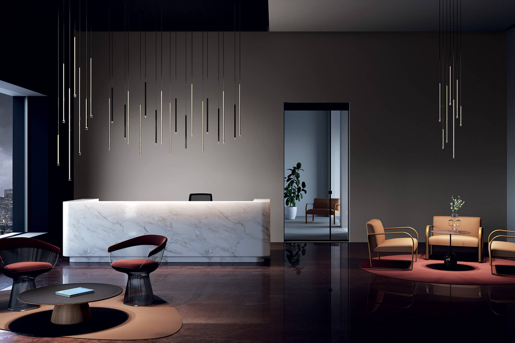 Suspension A-Tube Nano en métal par Studio Italia Design x Lodes Suspension A-Tube Nano en métal par Studio Italia Design x Lodes