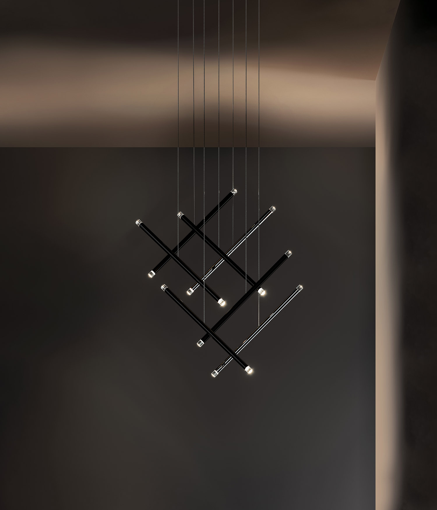 Suspension A-Tube Nano duo en méthacrylate par Studio Italia Design x Lodes Suspension A-Tube Nano duo en méthacrylate par Studio Italia Design x Lodes