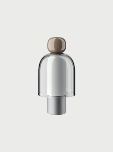 Lampe à poser Easy Peasy sans fil en verre par Luca Nichetto x Lodes Lampe à poser Easy Peasy sans fil en verre par Luca Nichetto x Lodes