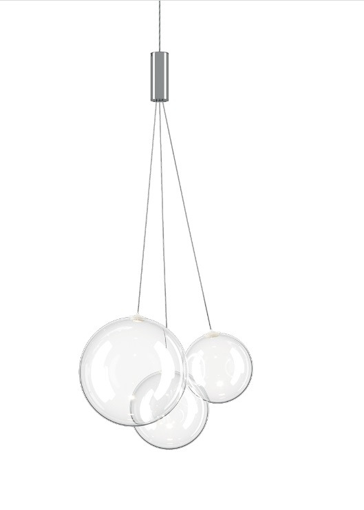 Suspension Random Cluster en verre soufflé par Chia–Ying Lee x Lodes