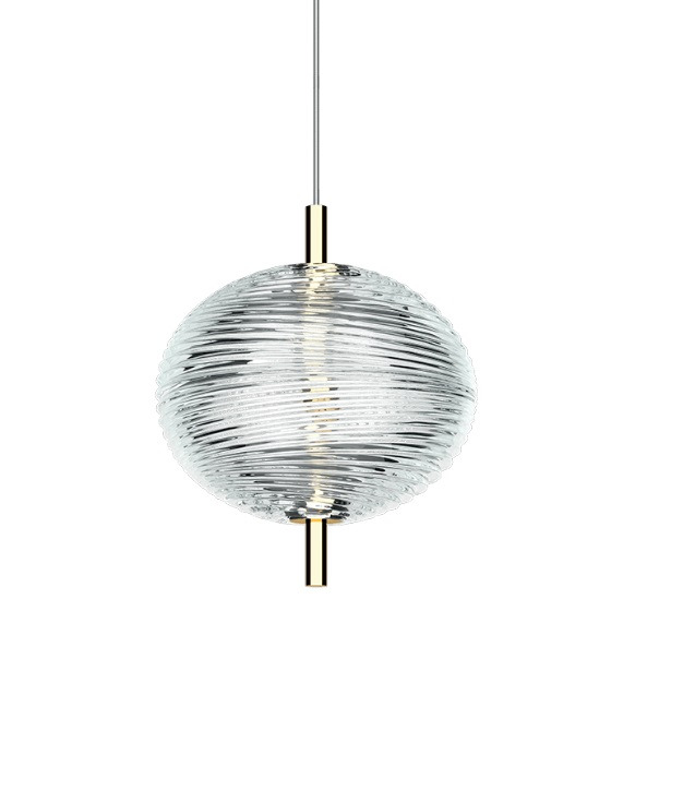 Suspension Jefferson en cristal par Luca Nichetto x Lodes