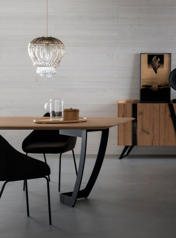 Suspension Arabesque 6983/1 en verre soufflé par MM Lampadari x MM Lampadari