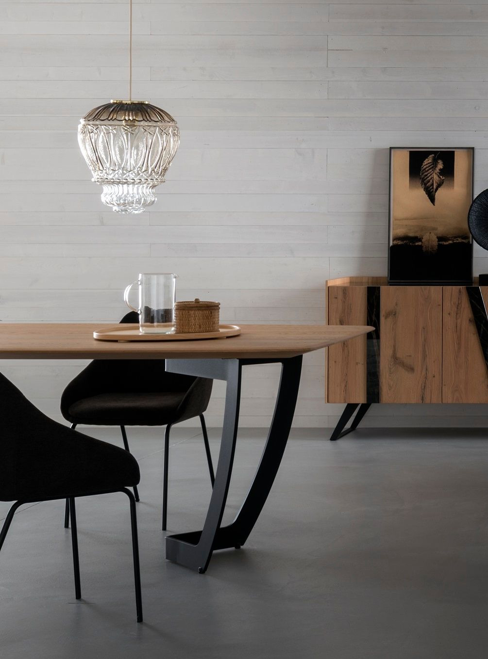 Suspension Arabesque 6983/1 en verre soufflé par MM Lampadari x MM Lampadari