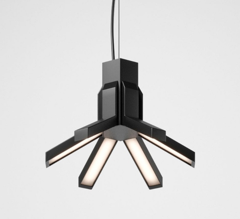 Suspension Aster en métal par Roberto Favaretto x MM Lampadari