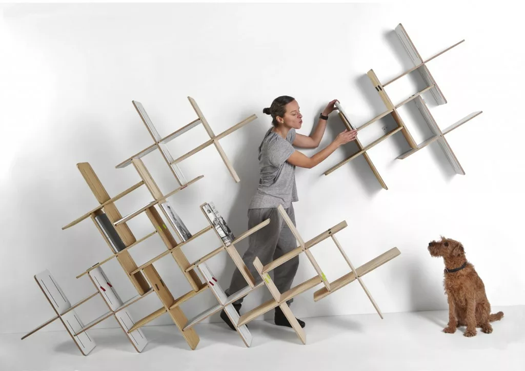 Étagère modulable bibliothèque x5 pièces design Dynks