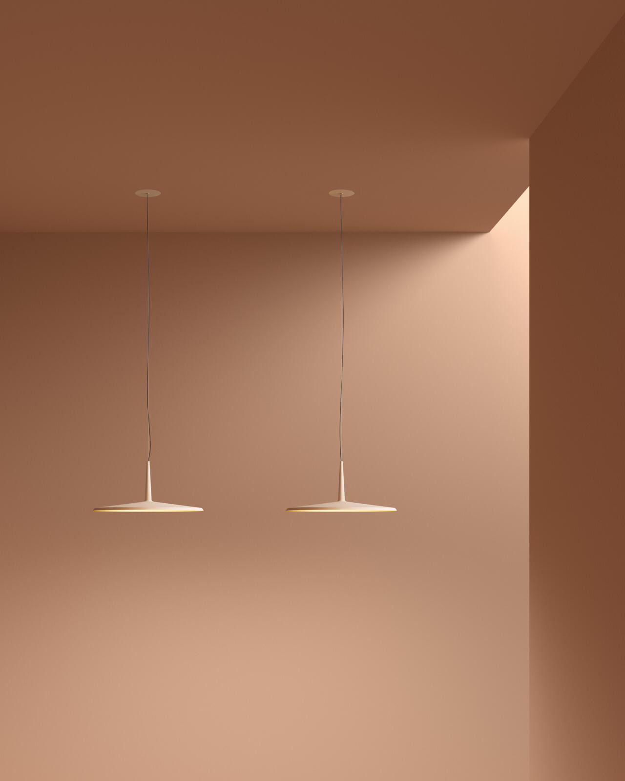 Suspension Skan en aluminium par Lievore Altherr Molina x Vibia Suspension Skan en aluminium par Lievore Altherr Molina x Vibia
