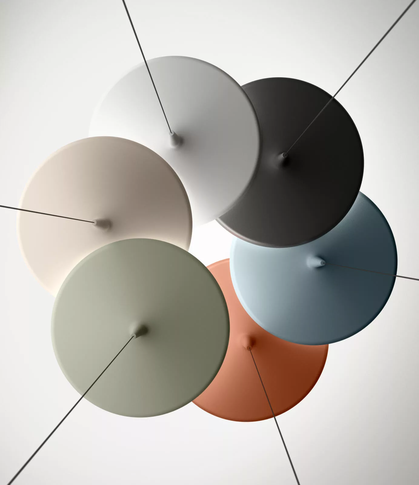 Suspension Skan en aluminium par Lievore Altherr Molina x Vibia Suspension Skan en aluminium par Lievore Altherr Molina x Vibia