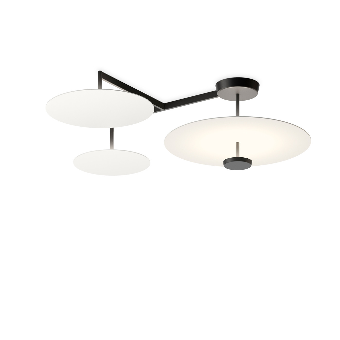 Plafonnier Flat en aluminium par Ichiro Iwasaki x Vibia Plafonnier Flat en aluminium par Ichiro Iwasaki x Vibia