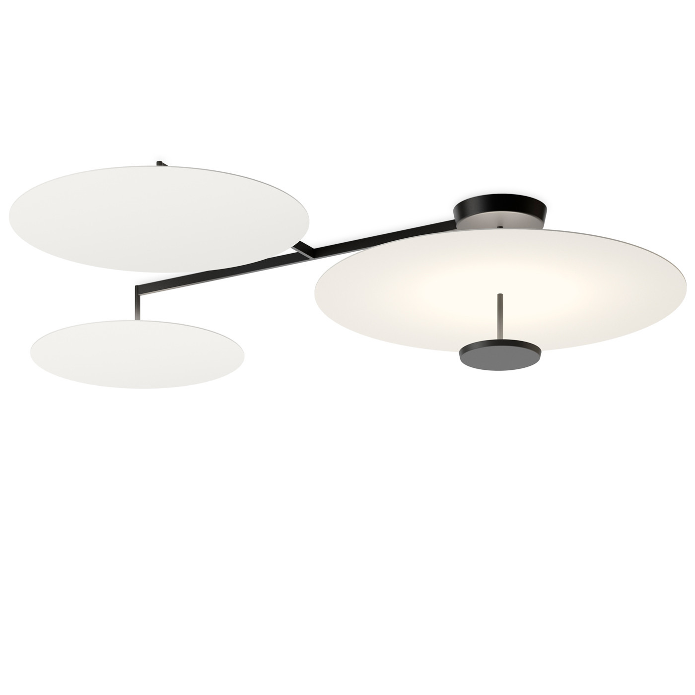 Plafonnier Flat en aluminium par Ichiro Iwasaki x Vibia Plafonnier Flat en aluminium par Ichiro Iwasaki x Vibia