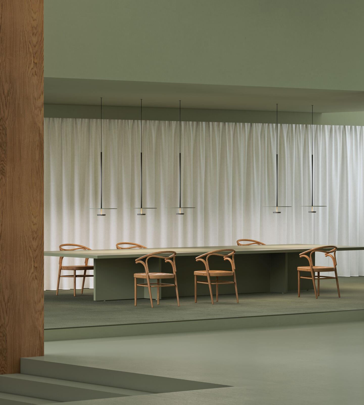 Suspension Flat en aluminium par Ichiro Iwasaki x Vibia Suspension Flat en aluminium par Ichiro Iwasaki x Vibia