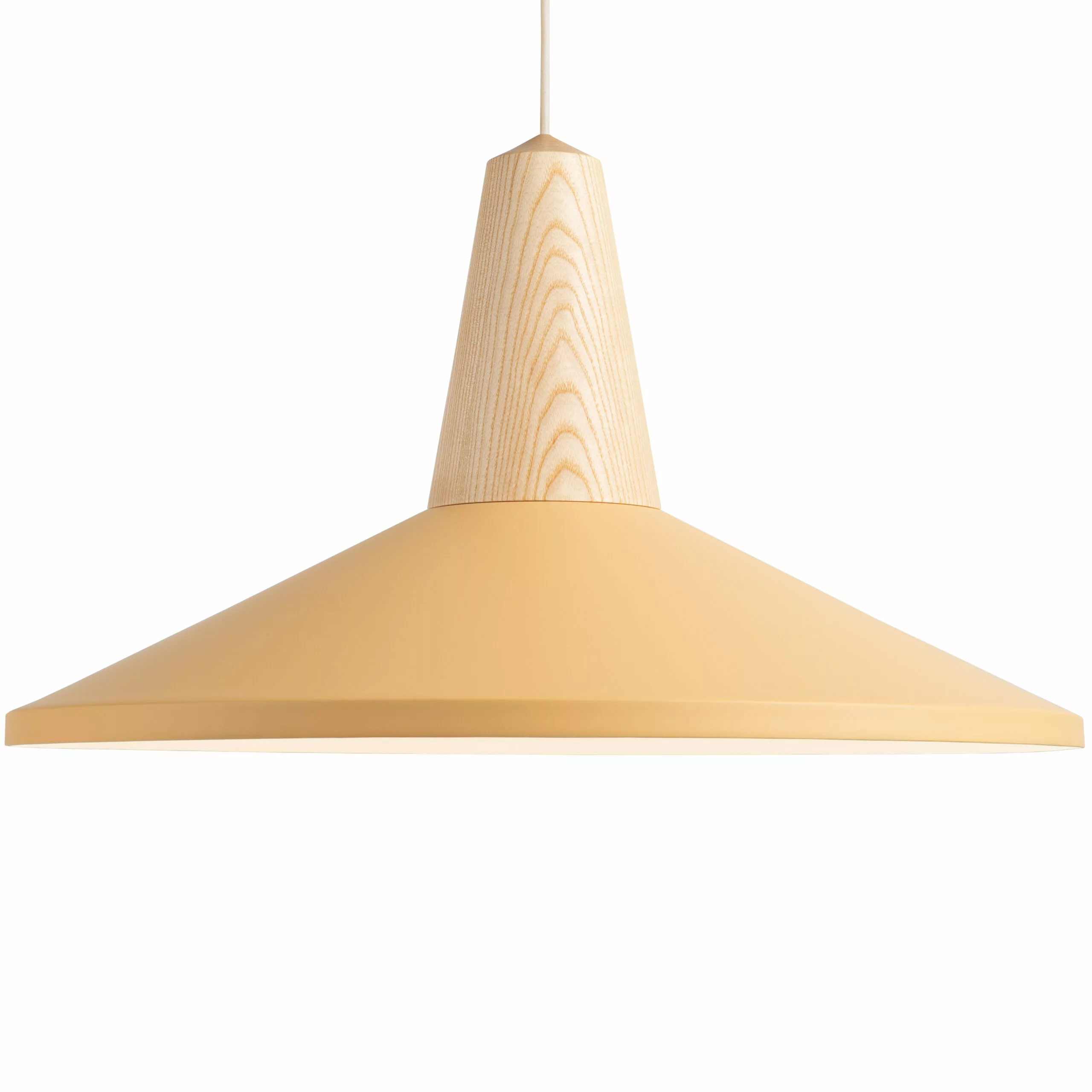 Suspension en Frêne Eikon Shell au design scandinave par Schneid Lighting