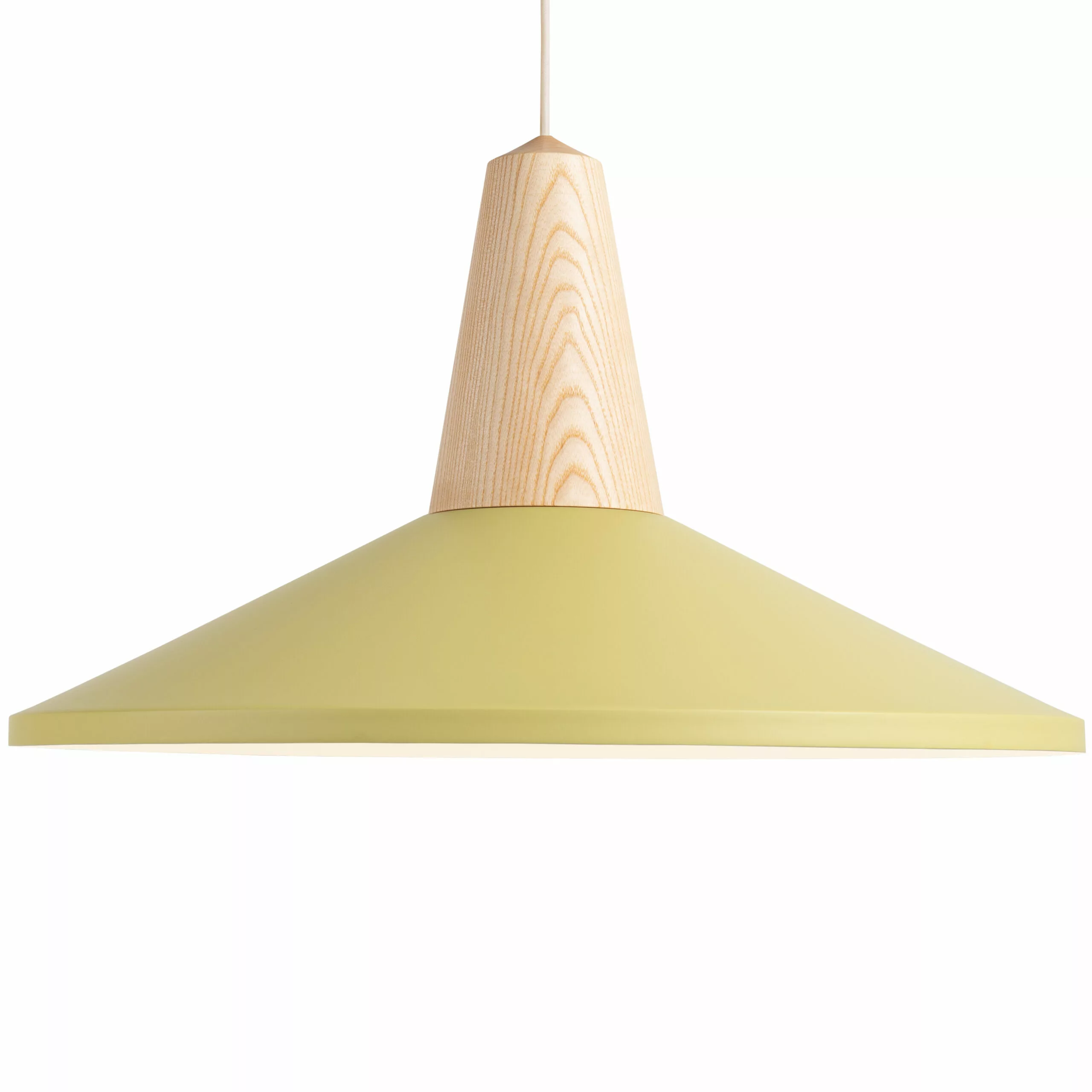 Suspension en Frêne Eikon Shell au design scandinave par Schneid Lighting