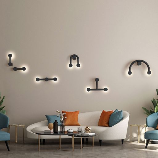 Applique murale Rigoberta Direct curvé en fer par Robin Lamps Applique murale Rigoberta Direct curvé en fer par Robin Lamps