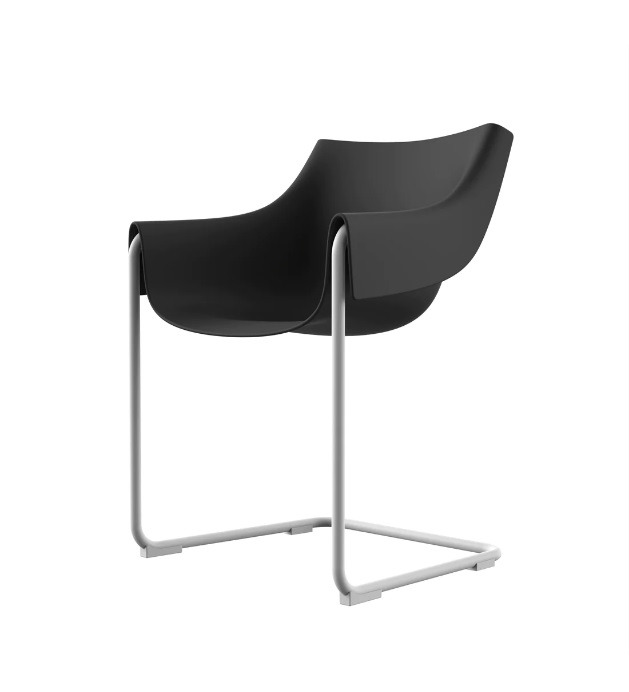 Chaise en porte-à-faux Manta en polyéthylène au design contemporain par Eugeni Quitllet x Vondom