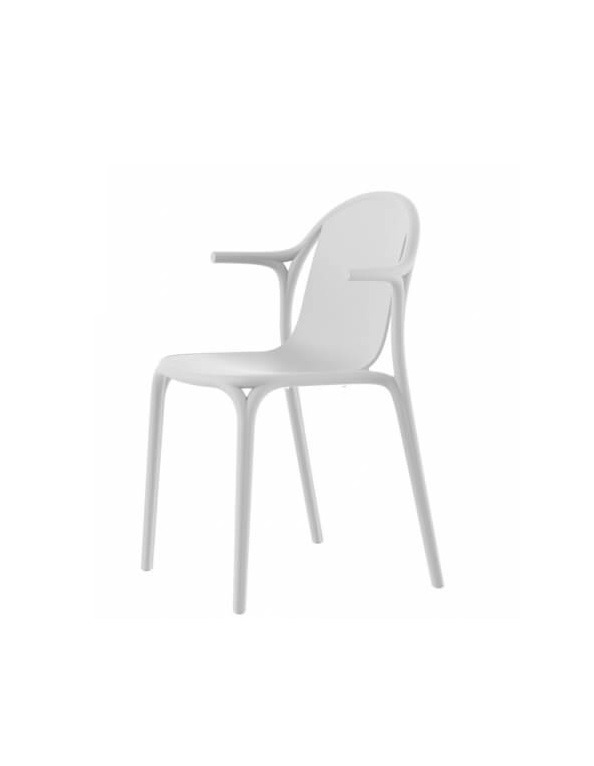 Chaise avec accoudoirs Brooklyn en polypropylène au design contemporain par Eugeni Quitllet x Vondom