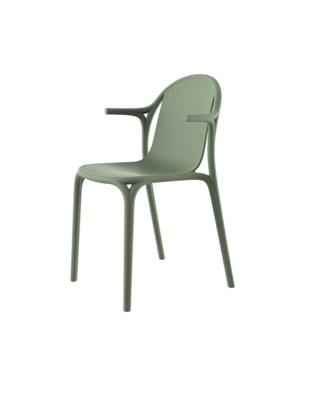 Chaise avec accoudoirs Brooklyn en polypropylène au design contemporain par Eugeni Quitllet x Vondom Chaise avec accoudoirs Brooklyn en polypropylène au design contemporain par Eugeni Quitllet x Vondom