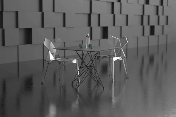 Chaise Kimono en polycarbonate au design contemporain par Ramón Esteve x Vondom