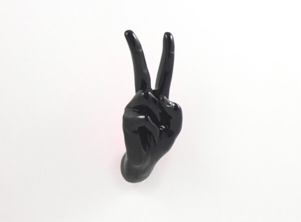 Patère originale et design Hand Job Peace par Thelermont Hupton