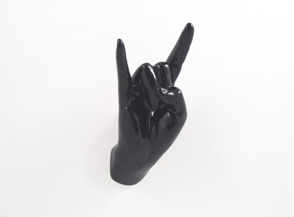 Patère originale et design Hand Job Rock par Thelermont Hupton