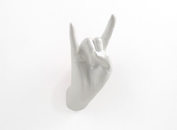 Patère originale et design Hand Job Rock par Thelermont Hupton