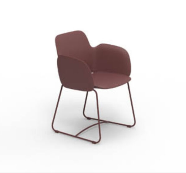Chaise à accoudoirs Pezzettina pieds en Acier au design contemporain par Archirivolto Design x Vondom