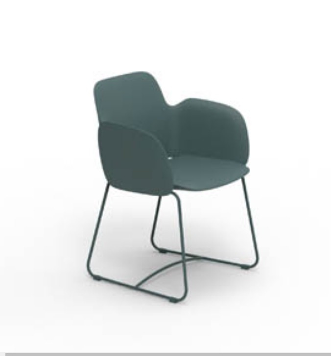 Chaise à accoudoirs Pezzettina pieds en Acier au design contemporain par Archirivolto Design x Vondom