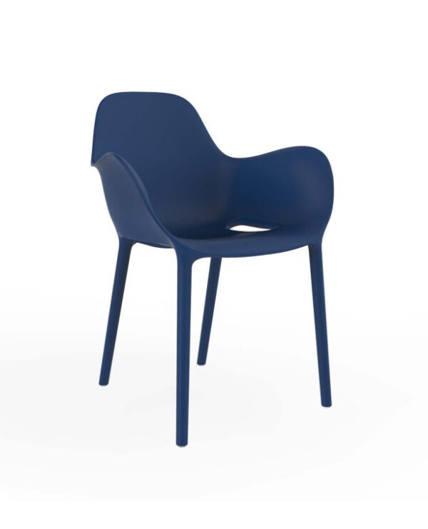 Chaise avec accoudoirs Sabinas en polypropylène au design contemporain par Javier Mariscal x Vondom