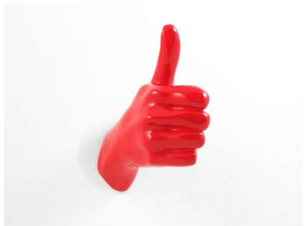 Patère originale et design Hand Job Thumbs par Thelermont Hupton