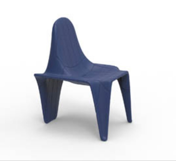 Chaise F3 en résine de polyéthylène au design contemporain par Fabio Novembre x Vondom