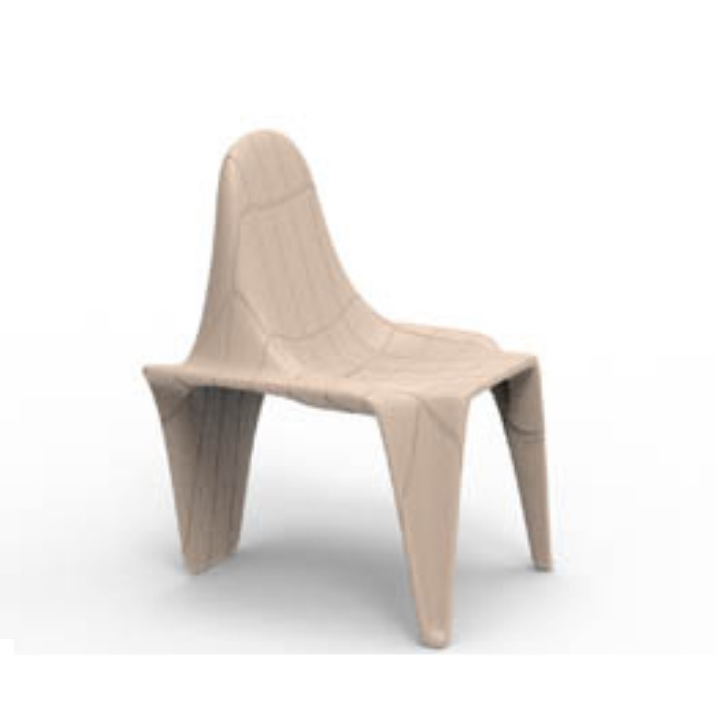 Chaise F3 en résine de polyéthylène au design contemporain par Fabio Novembre x Vondom