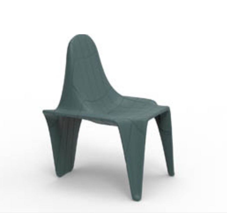 Chaise F3 en résine de polyéthylène au design contemporain par Fabio Novembre x Vondom