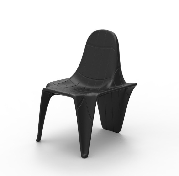 Chaise F3 en résine de polyéthylène au design contemporain par Fabio Novembre x Vondom