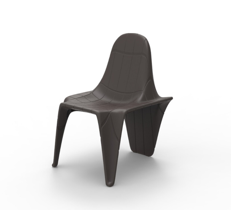 Chaise F3 en résine de polyéthylène au design contemporain par Fabio Novembre x Vondom