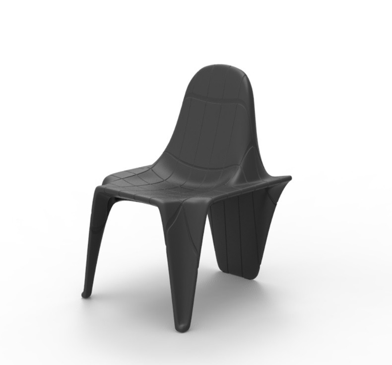 Chaise F3 en résine de polyéthylène au design contemporain par Fabio Novembre x Vondom